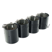 BMW M2, M3, M4 G87/G80/G81/G82/G83 Carbon Exhaust Tips - Chrome Straight Cut (set Of 4) - view 4