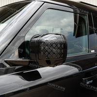 Defender L663 Chequer Plate Wing Mirror Covers - view 3