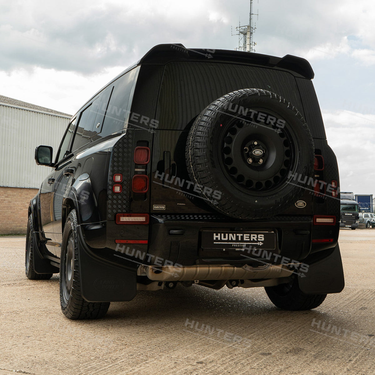 Defender L663 Chequer Plate Tail Lamp Covers - view 5