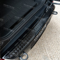 Defender L663 Chequer Plate Rear Bumper Scratch Protection Strip - V1 - view 6