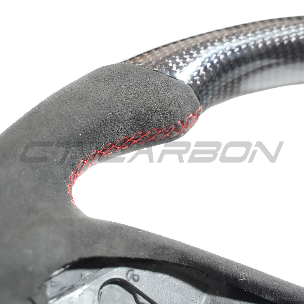 Audi B9 & 8V 2016-2024 Carbon Fibre / Alcantara Flat Bottom Custom Steering Wheel - view 5