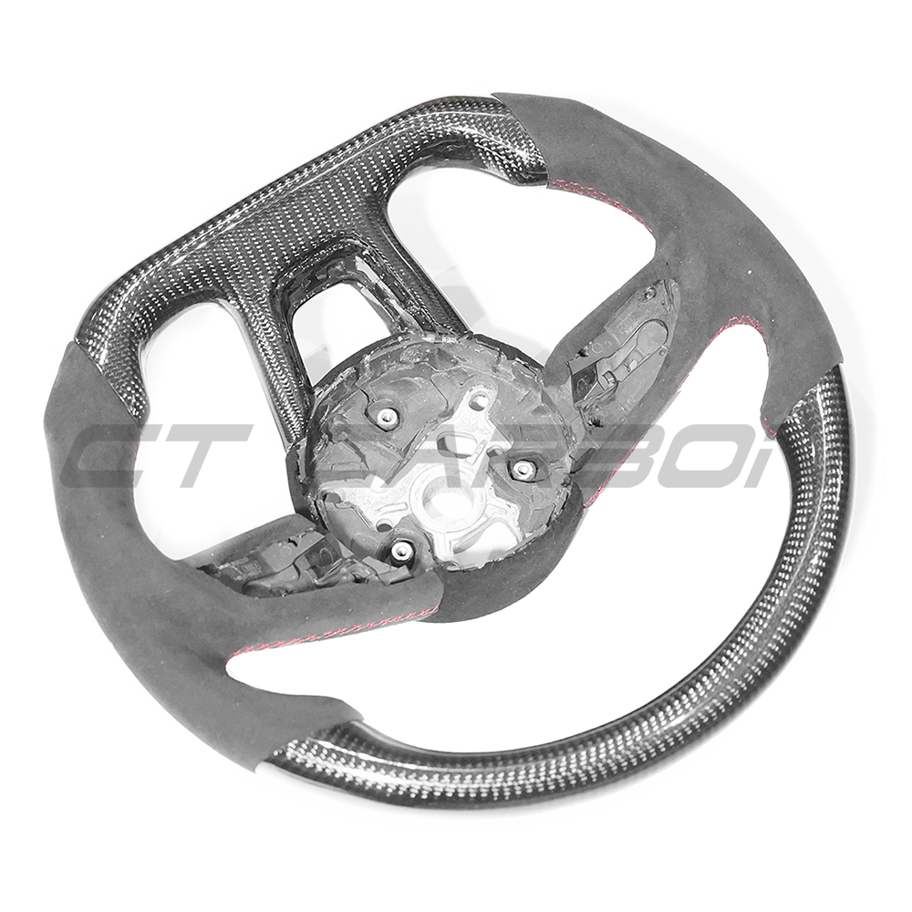 Audi B9 & 8V 2016-2024 Carbon Fibre / Alcantara Flat Bottom Custom Steering Wheel - view 3