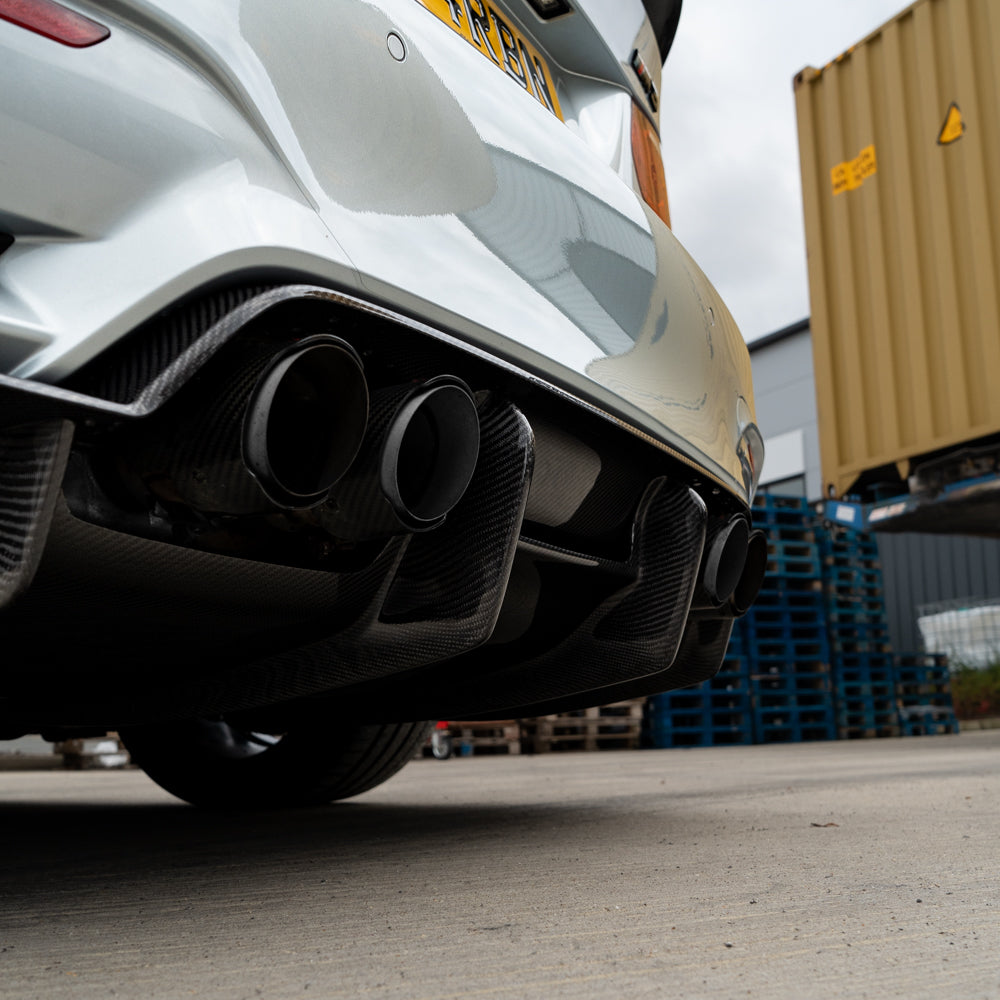 BMW M3/M4 (F80 F82 F83) Carbon Fibre Diffuser - V4 - view 4