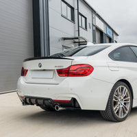 BMW 4 Series F32/F33/F36 Gloss Black Dual Exit Exhaust Diffuser - V2 - view 4
