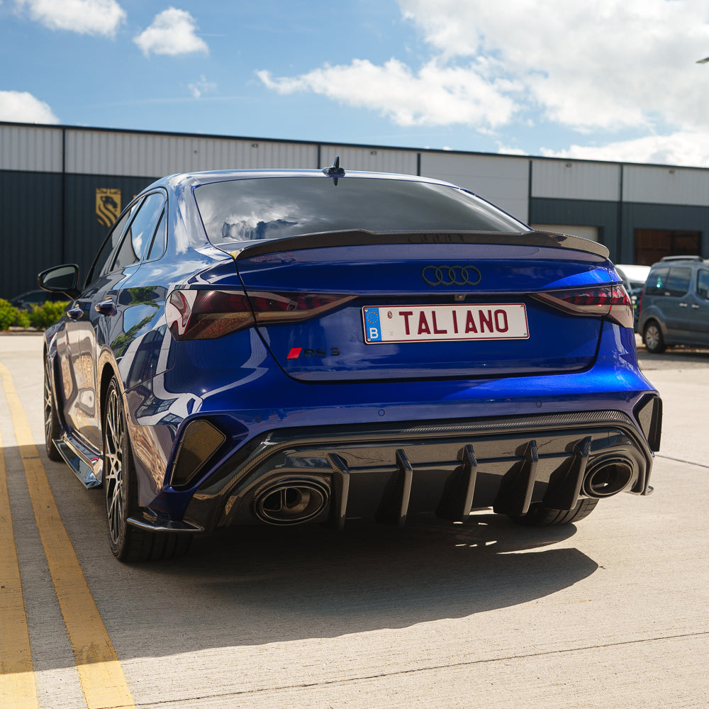 Audi RS3 8Y 2025+ Saloon Carbon Fibre Diffuser - V1 - CT Design - view 5