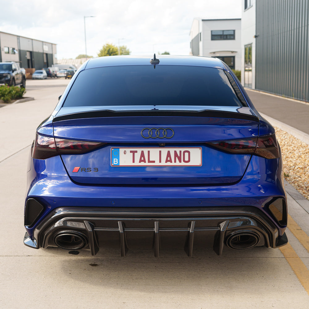Audi RS3 8Y 2025+ Saloon Carbon Fibre Diffuser - V1 - CT Design - view 3
