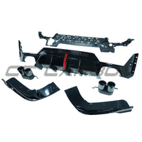 BMW 3 Series G20/G21 Gloss Black LCI Diffuser (round Tips) - view 2