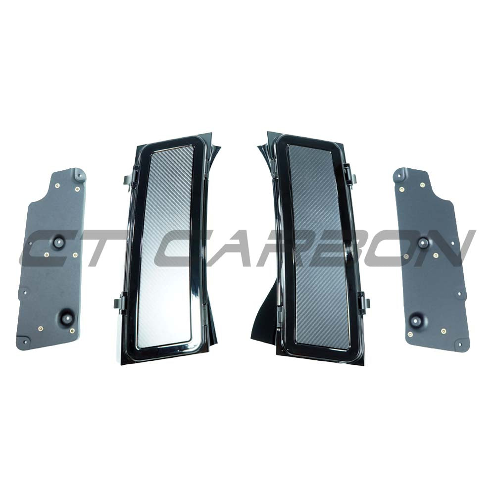 Land Rover Defender L663 90/110/130 Carbon Fibre Rear Window Storage Boxes - view 2