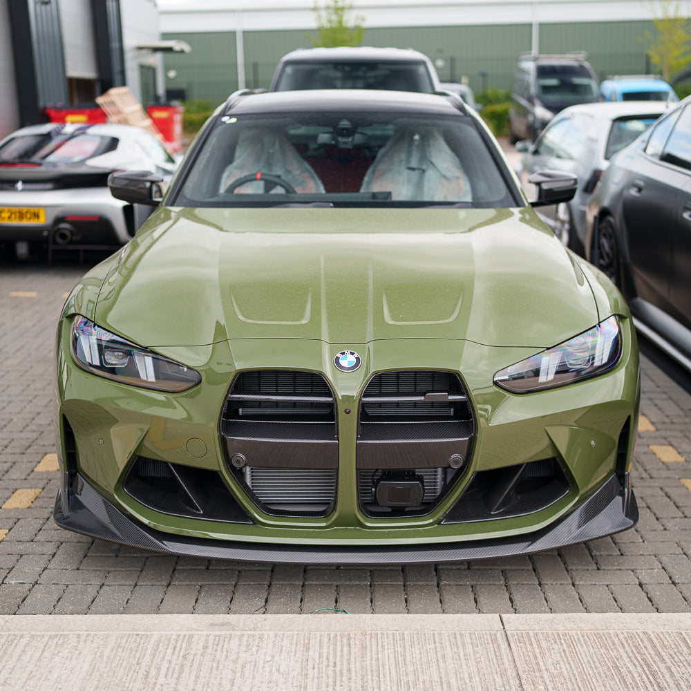 BMW M3/M4 G80/G81/G82/G83 Carbon Fibre Grille - With Acc - V3 - view 2