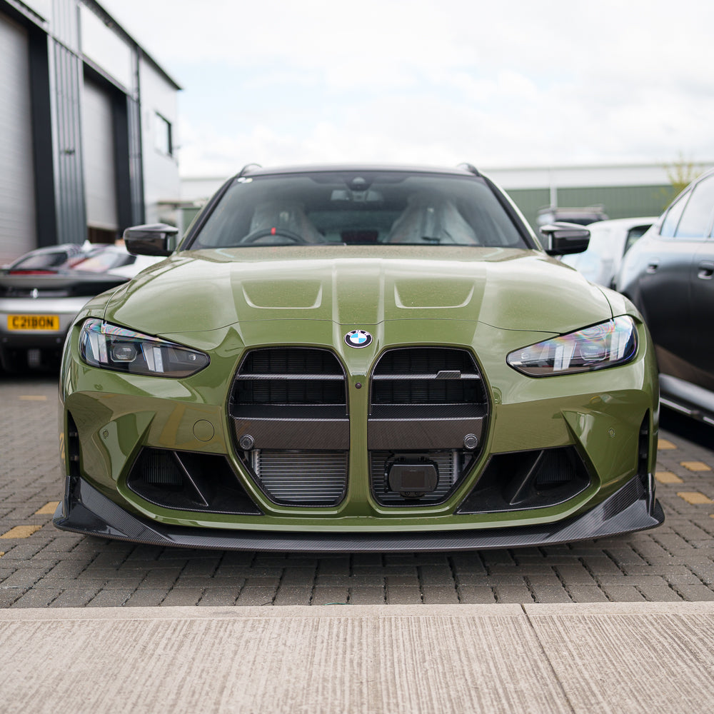 BMW M3/M4 G80/G81/G82/G83 Carbon Fibre Grille - With Acc - V3 - view 3
