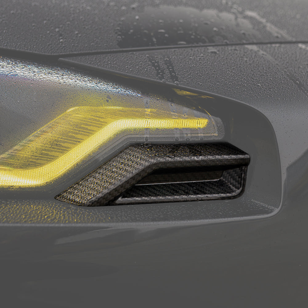 BMW G87 M2 Carbon Fibre Front Head Light Add On - CT Design - view 3