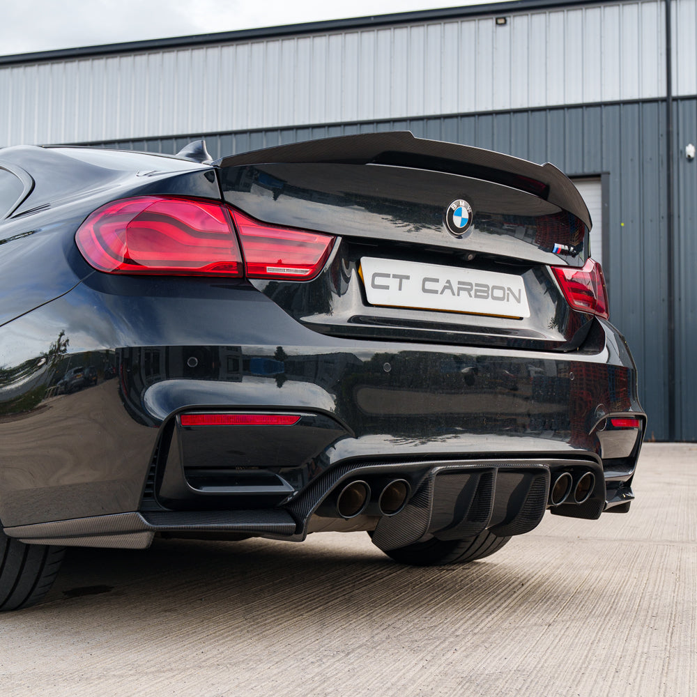 BMW M4 F82 2014-2020 Carbon Fibre Spoiler - V2 - view 3