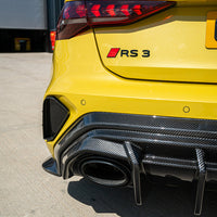 Audi RS3 8Y 2025+ Carbon Fibre Rear Reflector Delete - CT Design - view 5