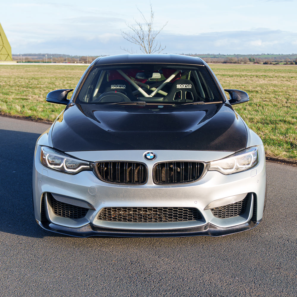 BMW M3/M4 (F80 F82 F83) 2014-2020 Carbon Fibre Splitter - V4 - view 3