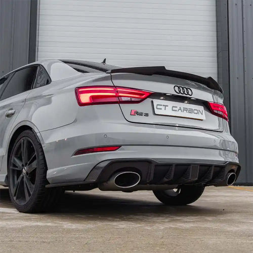 Audi RS3 8V Saloon Rear Carbon Diffuser With Dtm Light - view 2