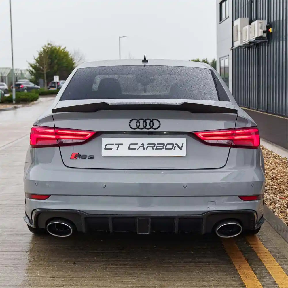 Audi RS3 8V Saloon Rear Carbon Diffuser With Dtm Light - view 5