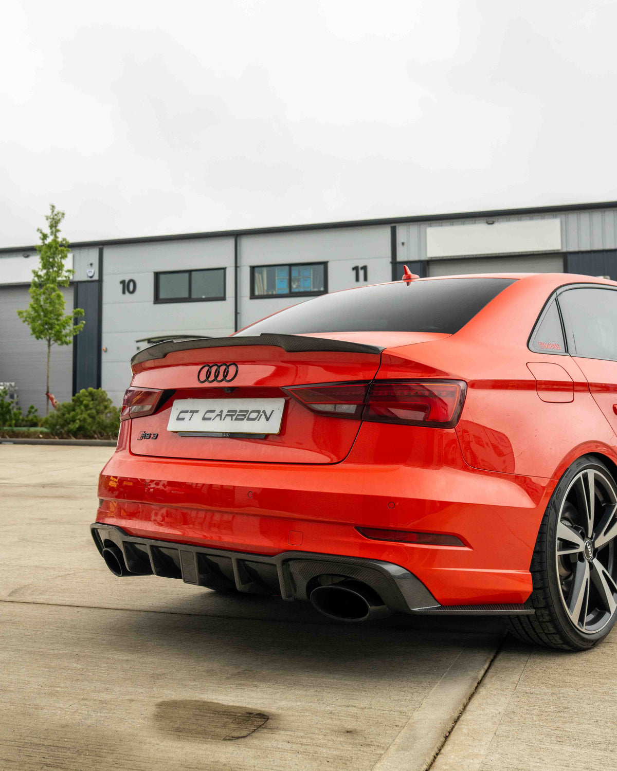 Audi A3 S3 RS3 8V Saloon Carbon Fibre Spoiler - V1 - view 2