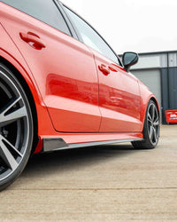 Audi A3/S3/RS3 8V Saloon Carbon Fibre Side Skirts V2 - view 2