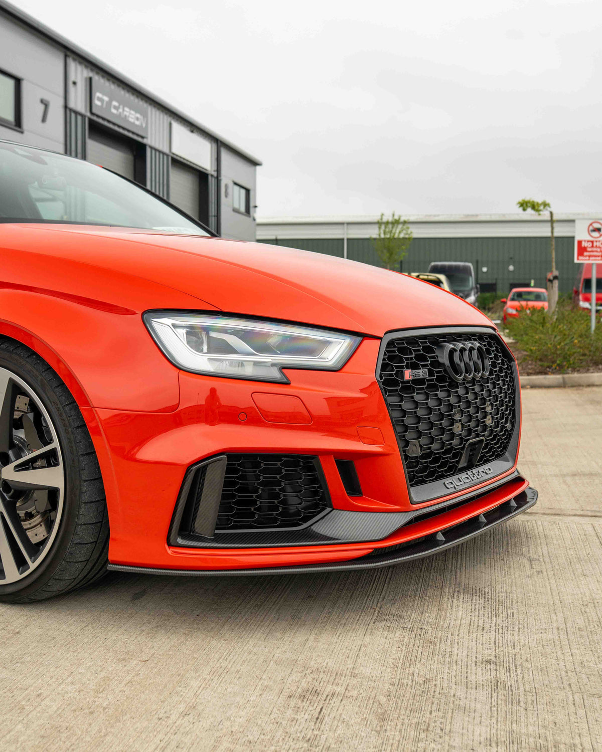 Audi RS3 8V Saloon Carbon Fibre Splitter V1 - view 7