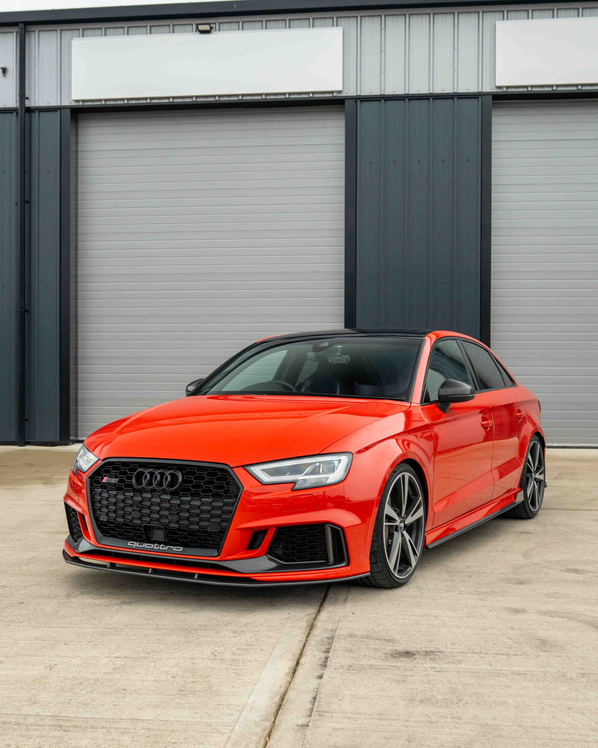 Audi RS3 8V Saloon Carbon Fibre Splitter V1 - view 2