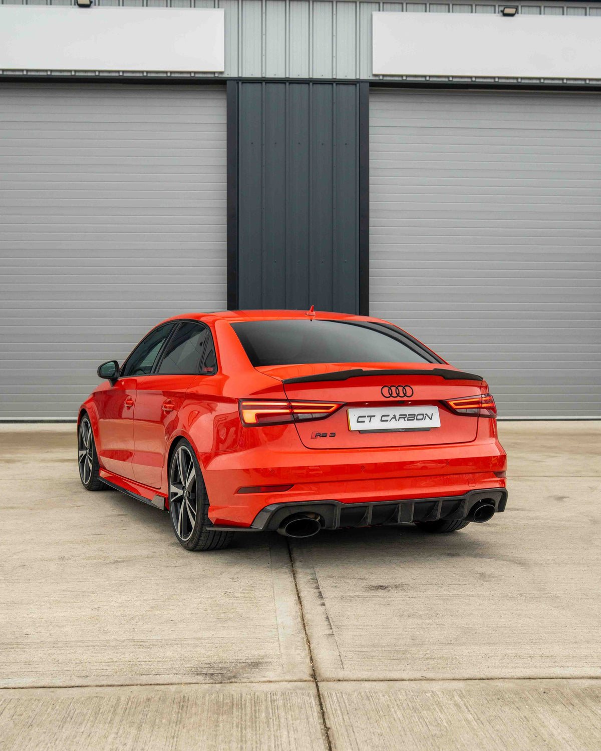 Audi RS3 8V Saloon Rear Carbon Diffuser With Dtm Light - view 13