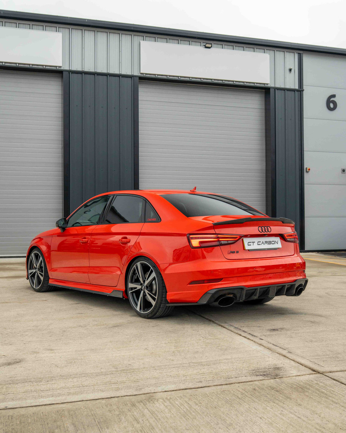 Audi A3 S3 RS3 8V Saloon Carbon Fibre Spoiler - V1 - view 5