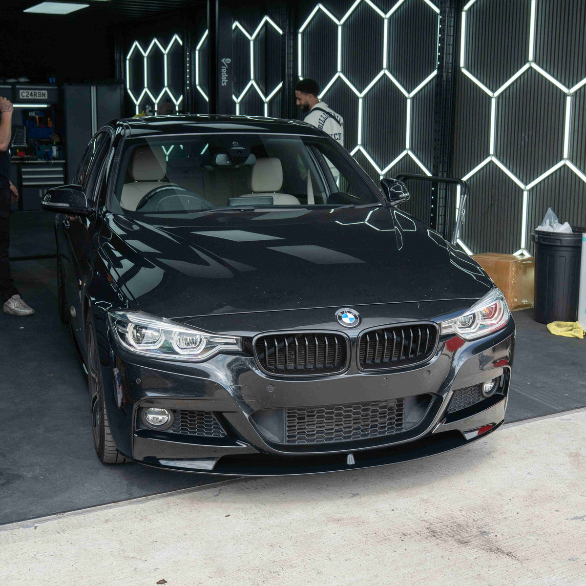 BMW 3 Series F30/F31 Gloss Black Splitter - V1 - view 2