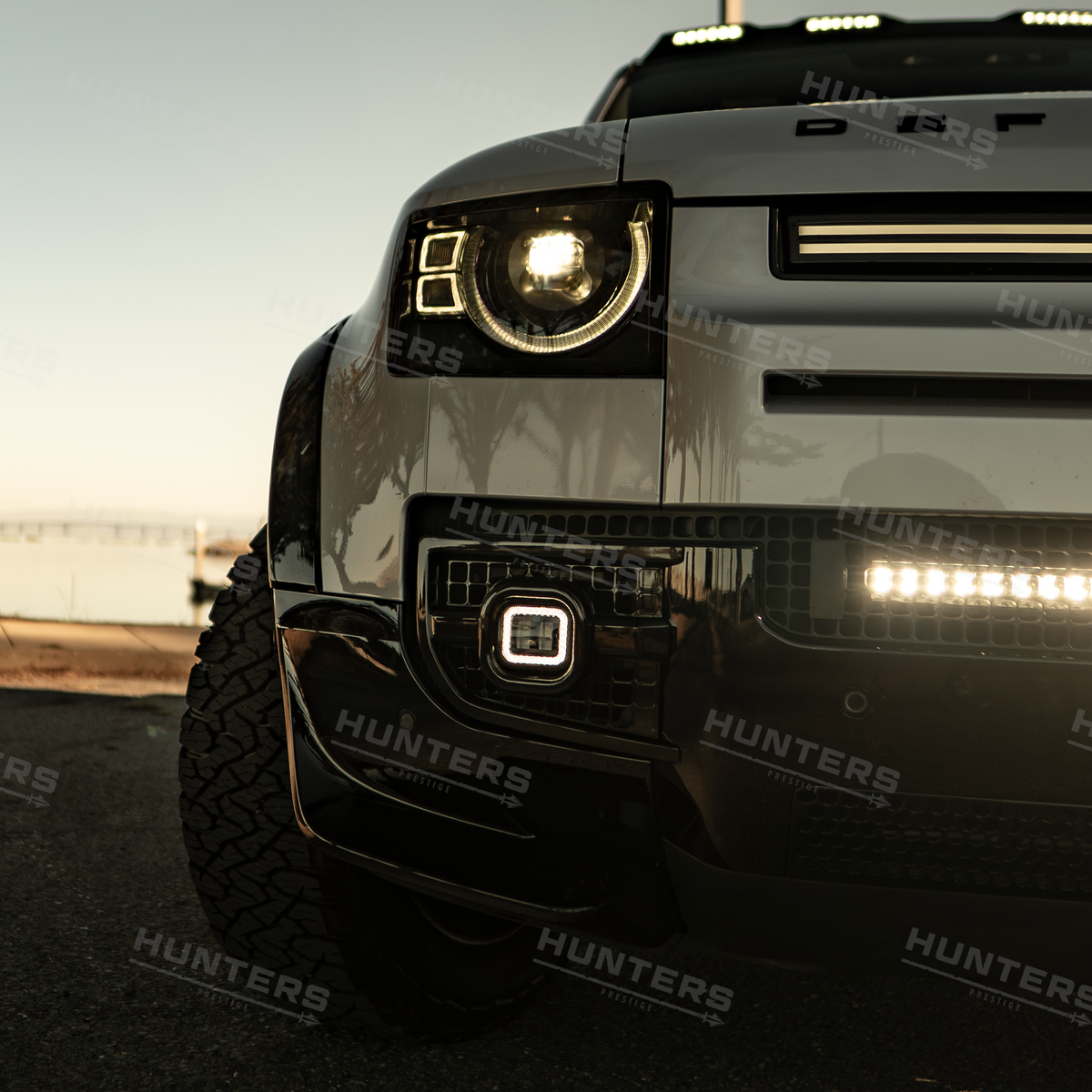 New Land Rover Defender L663 Square Fog Light / DRL - view 4