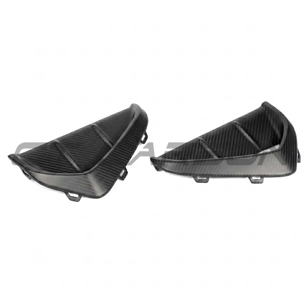 Audi RS3 8Y 2025+ Matte Carbon Fibre Front Bumper Vents- CT Design - view 3