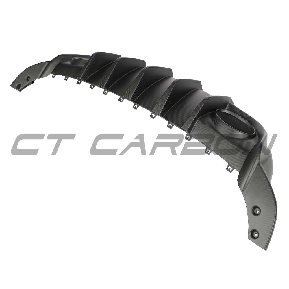 Audi RS3 8Y Sportback 2025+ Matte Carbon Fibre Rear Diffuser - V1 - CT Design - view 7