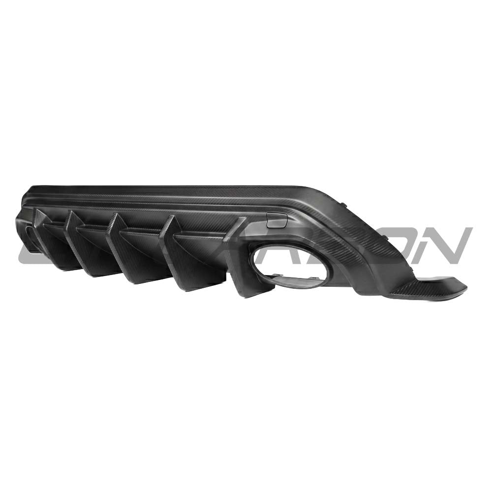 Audi RS3 8Y Sportback 2025+ Matte Carbon Fibre Rear Diffuser - V1 - CT Design - view 5