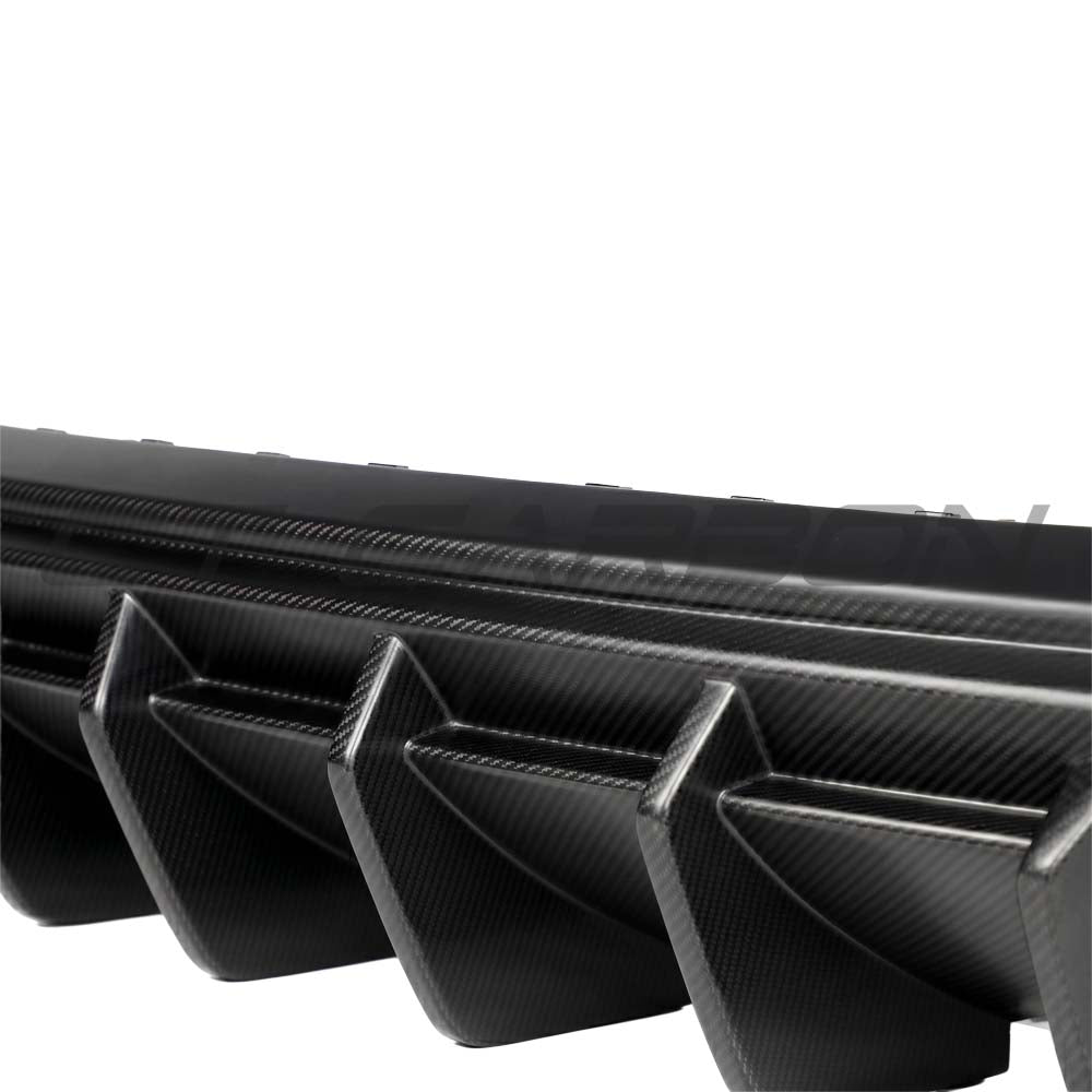 Audi RS3 8Y Sportback 2025+ Matte Carbon Fibre Rear Diffuser - V1 - CT Design - view 8