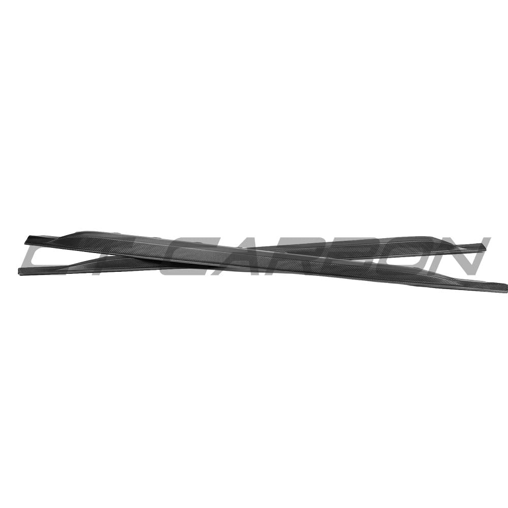Audi RS3 8Y 2022+ Matte Carbon Fibre Side Skirts - CT Design V2 - view 4