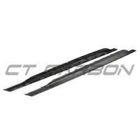 Audi RS3 8Y 2022+ Matte Carbon Fibre Side Skirts - CT Design V2 - view 3