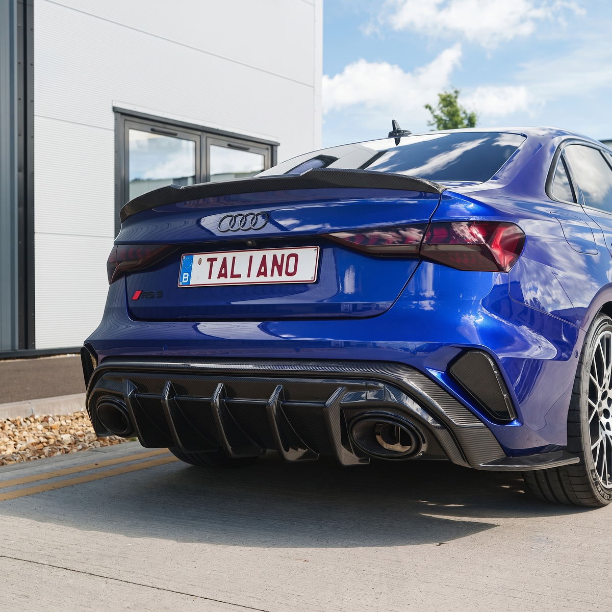 Audi RS3 8Y 2025+ Saloon Carbon Fibre Diffuser - V1 - CT Design - view 4