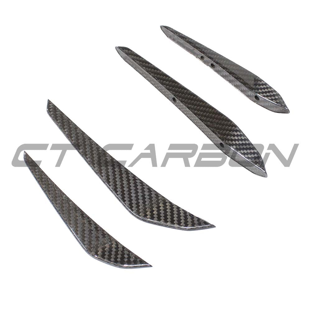 BMW M3/M4 (G80 G81 G82 G83) 2021+ Carbon Fibre Front Bumper Canards - view 4