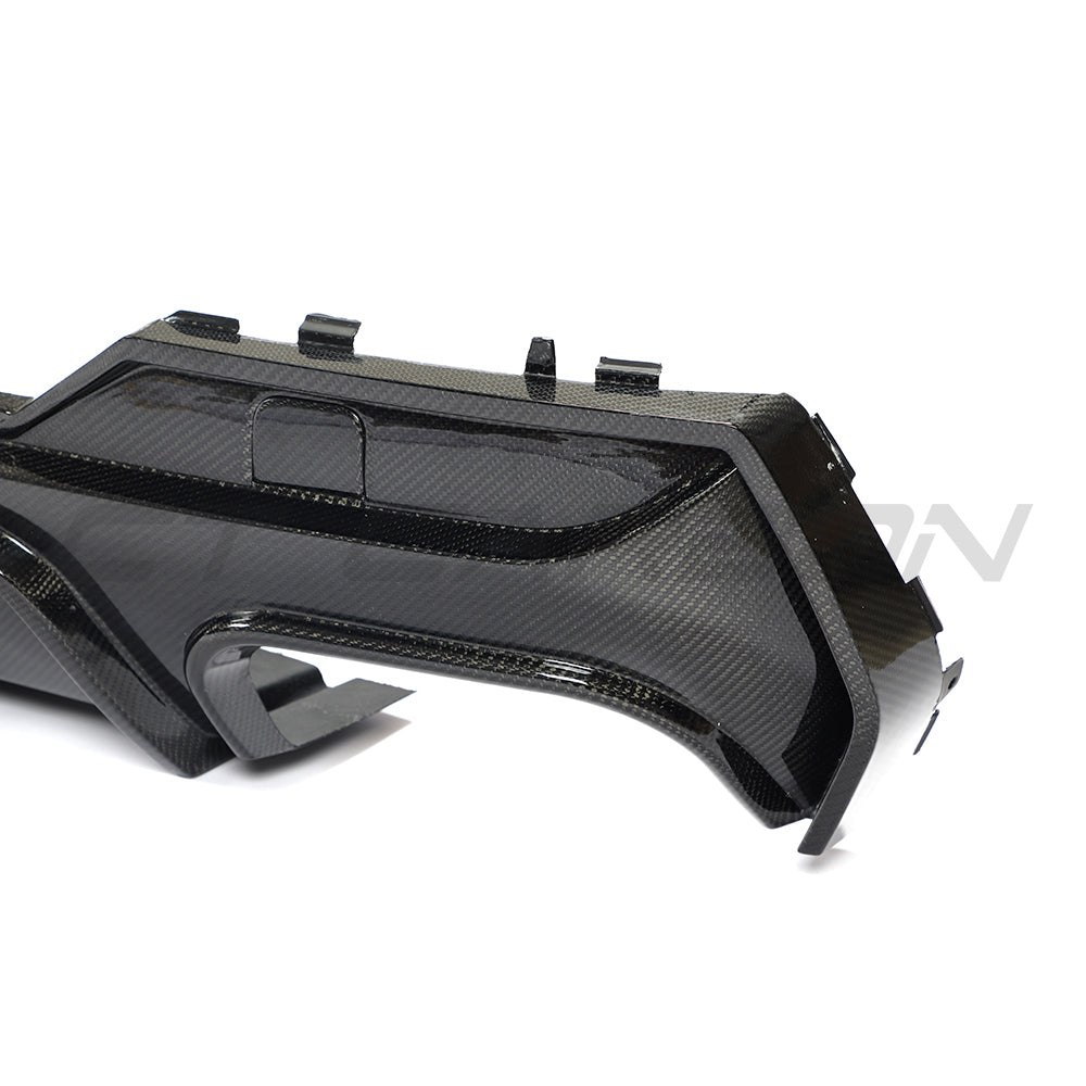 BMW G22/G23 4 Series 2020-2024 Pre-lci Quad Tip Carbon Fibre Diffuser - V2 - view 5