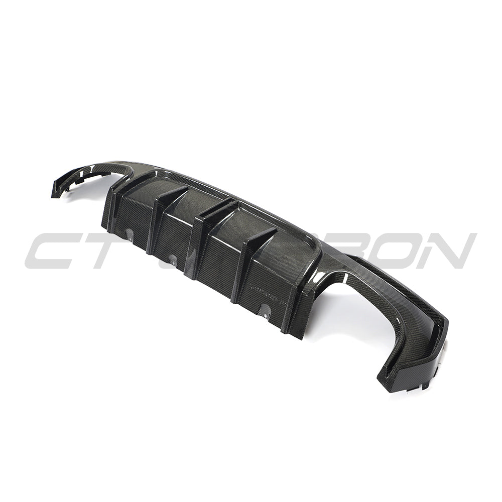 BMW G22/G23 4 Series 2020-2024 Pre-lci Quad Tip Carbon Fibre Diffuser - V2 - view 10