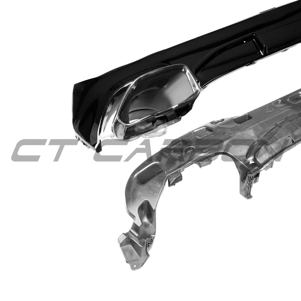 BMW G22/G23 4 Series 2020-2024 Pre-lci Gloss Black Diffuser And Tips - V1 - view 5