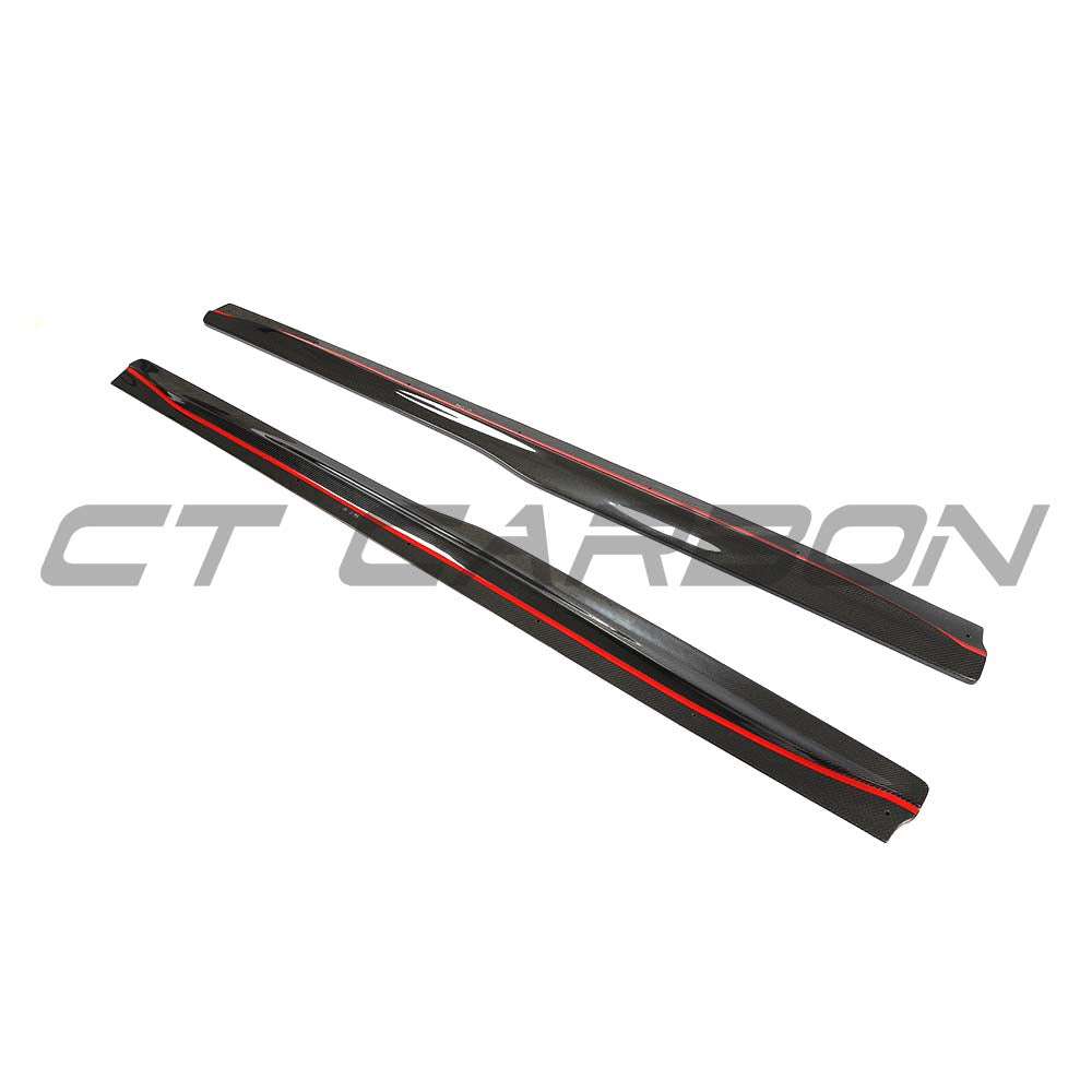 BMW F80 M3 2014-2020 Carbon Fibre Side Skirts - V3 - view 6