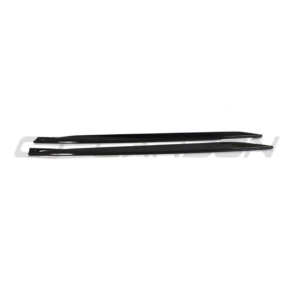 BMW 4 Series 2020+ G26 & I4 Carbon Fibre Side Skirts - view 2