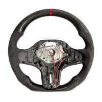 BMW Gxx Alcantara/carbon Fibre Flat Bottom Steering Wheel With Heating & Acc