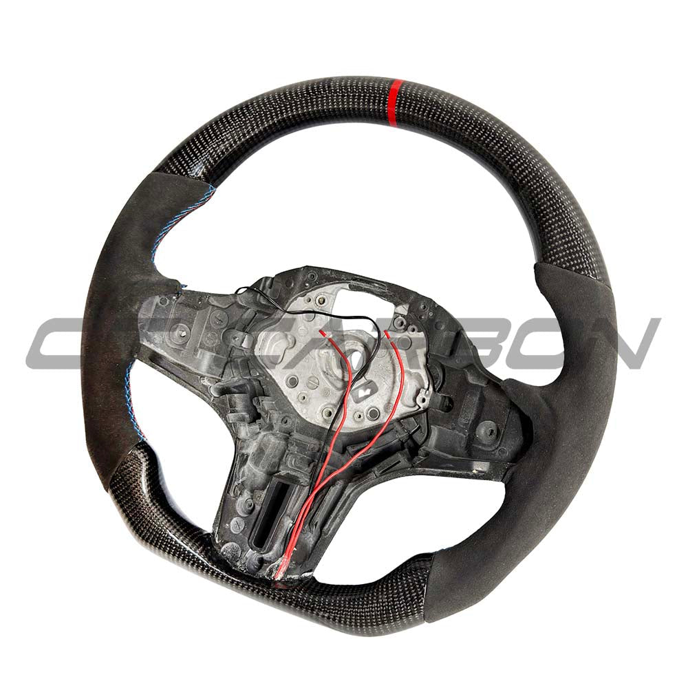 BMW Gxx Alcantara/carbon Fibre Flat Bottom Steering Wheel With Heating & Acc - view 3