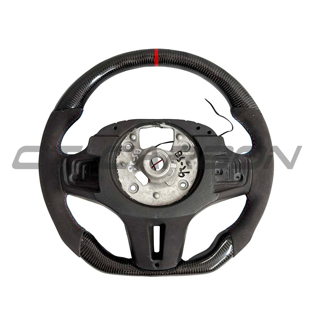 BMW Gxx Alcantara/carbon Fibre Flat Bottom Steering Wheel With Heating & Acc - view 4