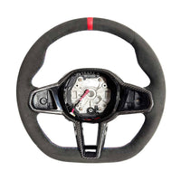 BMW Gxx Alcantara Flat Bottom Steering Wheel With Heating & Carbon Fibre Trim