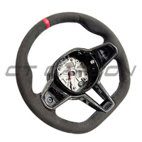 BMW Gxx Alcantara Flat Bottom Steering Wheel With Heating & Carbon Fibre Trim - view 2