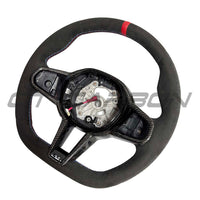 BMW Gxx Alcantara Flat Bottom Steering Wheel With Heating & Carbon Fibre Trim - view 3