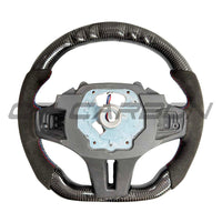 BMW Gxx Alcantara/carbon Fibre/led Flat Bottom Steering Wheel - view 4