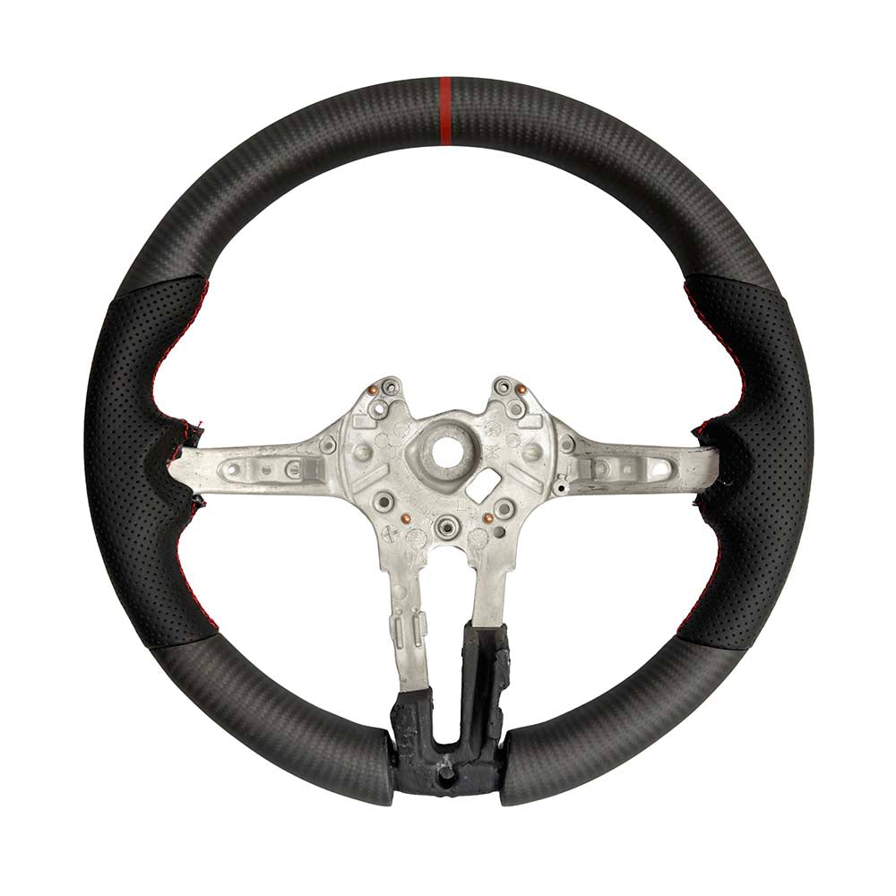 BMW Fxx Matte Carbon Fibre & Leather Steering Wheel
