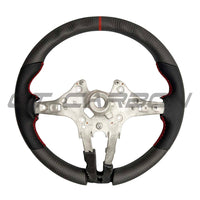 BMW Fxx Matte Carbon Fibre & Leather Steering Wheel - view 4
